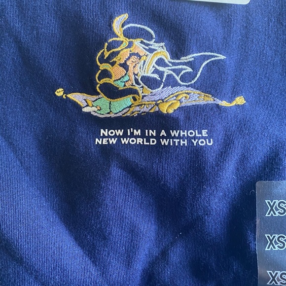 Aladdin & Jasmine Embroidered Disney T-Shirt RARE! - Picture 4 of 6